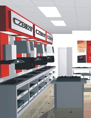 厨之宝电子厨具厨用电器加盟图片_加盟店装修图_就要
